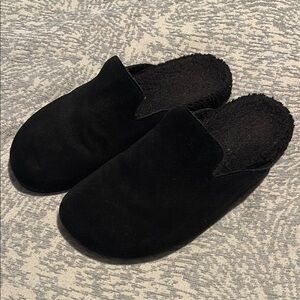 L.L. Bean Black Mules Cozy Slip-On Clogs